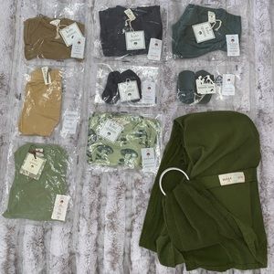 Organic Baby Clothes (NB, 0-3, 3-6) w/Sling